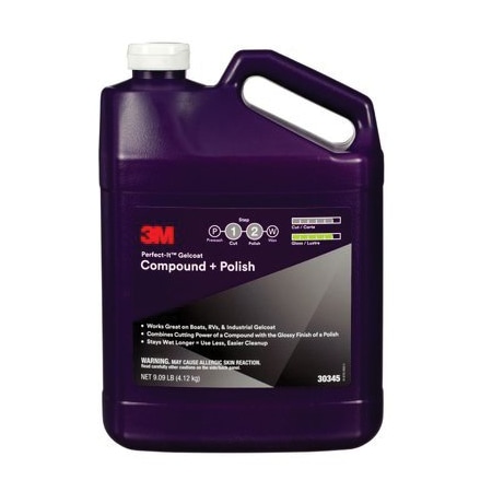 3M PERFECT IT GELCOAT COMPOUND AND POLISH, Gallon 7100223173